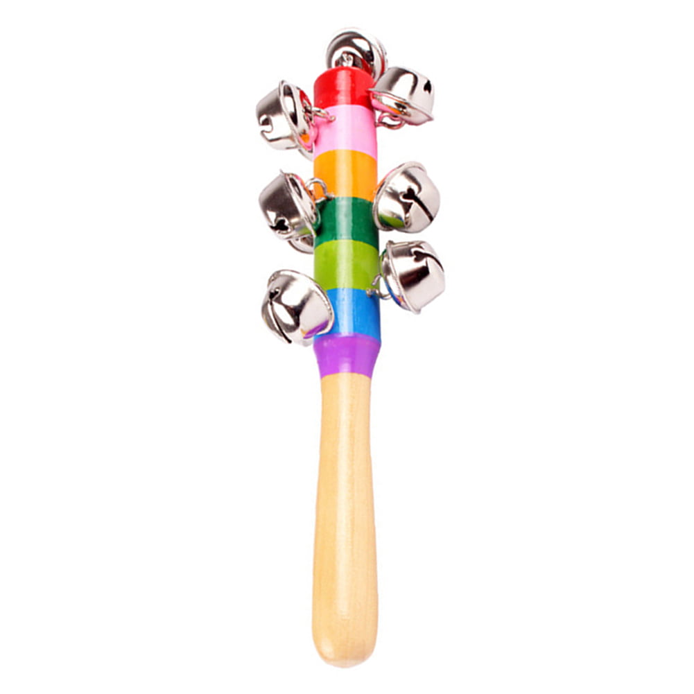 Hand Bells Children Kids Percussion Music Shake Fun Toy Rattle Party Home Random 