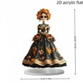 thumbnail image 3 of YingYouFu Skeleton Girl Desktop Ornament,Resin Standing Figurine with Floral Skirt Detail,Decorative Tabletop Statue for Home Office Shelf Desk Living Room Bedroom Mantel Indoor Display Decoration, 3 of 7