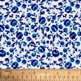 thumbnail image 4 of The Pioneer Woman 44" x 3 Yard Cotton Scroll Floral Precut Fabric, Cobalt, 4 of 5