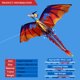 thumbnail image 4 of Volando 140 cm x 120 cm / 55 x 47 Pulgadas Cometa de Dragón Kite Flying Kite Con Cola 100m Línea Voladora Para Niños Adultos, 4 of 7