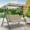 Beige, variant on Ruroz Porch Swing with Canopy, Cover Canopy Cover and Garden Chair Outdoor Sunscreen and Swing Seat Cover Canopy Porch Swing