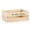 8" Wooden veggie crate