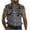 Gray, variant on VBTAPA Men's Sleeveless Beach Shirts Trendy Summer Button Down Tank Tops Camouflage Casual Tank Shirt with Pockets Black L
