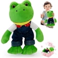 thumbnail image 1 of Peluche De Rana Rhenne Rene Juguete - Muñeca De Rana, rable Premium Peluche Compañero De Juego, Regalos De Navidad para Niños Y Niñas(25CM), 1 of 3