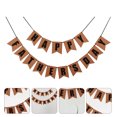 thumbnail image 2 of Shisuyan father's day party banner Letters Bunting Banner Light Brown 1 Set, 2 of 8