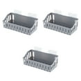 thumbnail image 3 of RENACLIPY 3-Piece Black Bathroom Organizer Set, Plastic Storage Solutions for Bathroom Essentials, 3 of 8