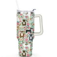 thumbnail image 2 of 40oz Dog Mom Tumbler - Leakproof Travel Coffee Mug with Handle - Cute Puppy Gift for Women Who Love Dogs - Double Wall Stainless, 2 of 7
