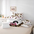 thumbnail image 6 of Feelyou Initial E Twin Bedding Sets 7-Piece, Fashion Leopard Print Bedding Comforter Set, 6 of 8