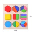 thumbnail image 5 of Rompecabezas de formas geométricas de madera Likrtyny Juguetes educativos Montessori libre de BPA, 5 of 5