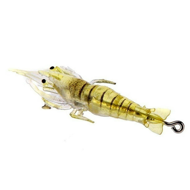 fastboy Bait Shrimp Hook Fishing Lures Soft Plastic Fishing Lure Bionic  Shrimp for Perch Snakehead TYPE1 