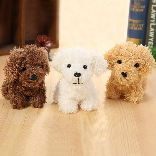Zecatl Cute Stuffed Animal Dog Toy Plush Animal Keychain