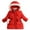 Red, variant on Lenpel Winter Coat for Toddler Girls Thick Warm Zip up Quilted Hooded Cotton Puffer Jacket 3-8 T down Outwear