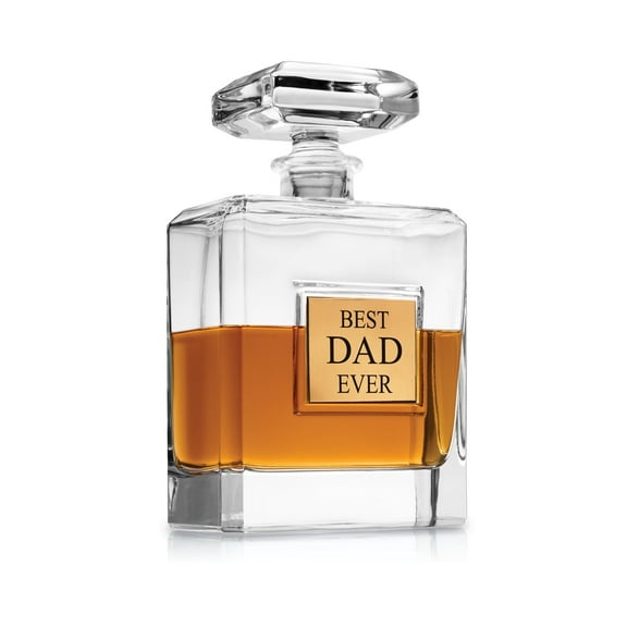 Father's Day Gifts for Dad Husband, Best Dad Ever Whiskey Decanter, Liquor Decanter - 28oz