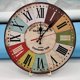thumbnail image 5 of Reloj de pared de madera retro, decoración de granja de 12 pulgadas, silencioso, sin tictac, relojes de pared, cuarzo de calidad, funciona con pilas, estilo rústico vintage,11 Feliz Sencillez, 5 of 5
