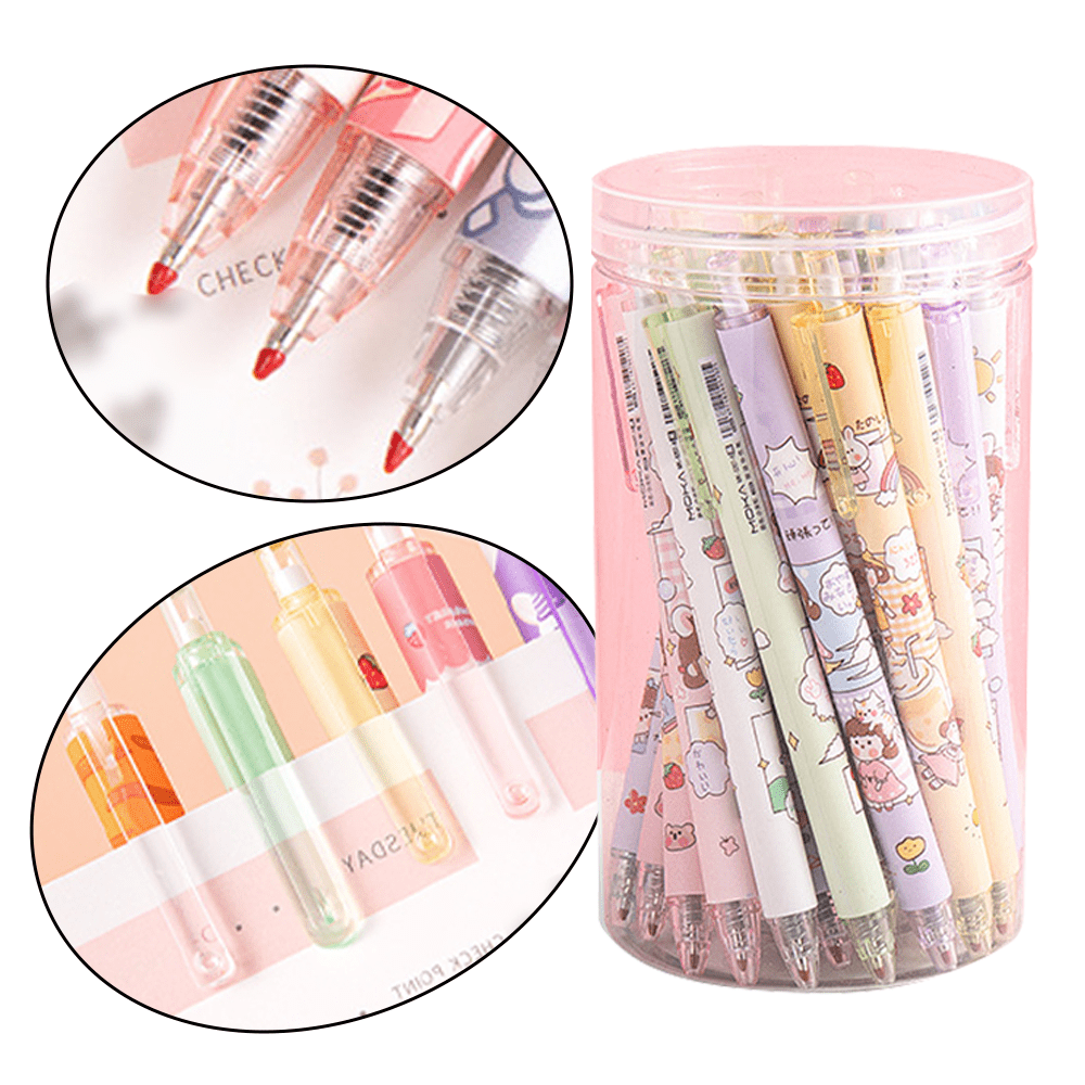 Gel Ink Rollerball Pens, Black Ink,  0.5mm, Writing Smooth