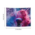 thumbnail image 6 of Kdxio Color Explosion Makeup Brush Wall Hanging Tapestries Banner For Bedroom College Dorm Home Living Room Party Decor 29X37 In, 6 of 8
