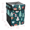 thumbnail image 5 of Christmas Tree Car Trash Can: Foldable, with Lid, Leak-proof, Hanging Storage Bag - Trash Can for Car, 5 of 6