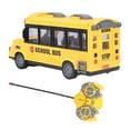 thumbnail image 2 of Autobús escolar de juguete a escala 1/30, luces de carrocería, función de avance y retroceso, batería amarilla, fuente de alimentación, material plástico, coche RC, 2 of 14