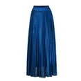 thumbnail image 5 of PUMISAS Long Skirt For Women High Elastic Waist Pleated Skirts Casual Loose Solid Color Long A-Line Skirts, 5 of 5