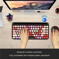 thumbnail image 5 of Juego De Ratón Y Teclado Inalámbrico Bluetooth De 2,4G, Tecla Redonda Retro Colorida, Ratón Dpi Ajustable De 3 Para Tabletas De Teléfonos Inteligentes Inevent EL010787-00, 5 of 5