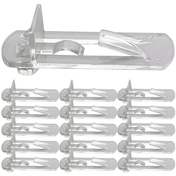 30Pcs Shelf Support Pegs Locking Shelf Clips Clear Shelf Holder Plastic Shelf Clips