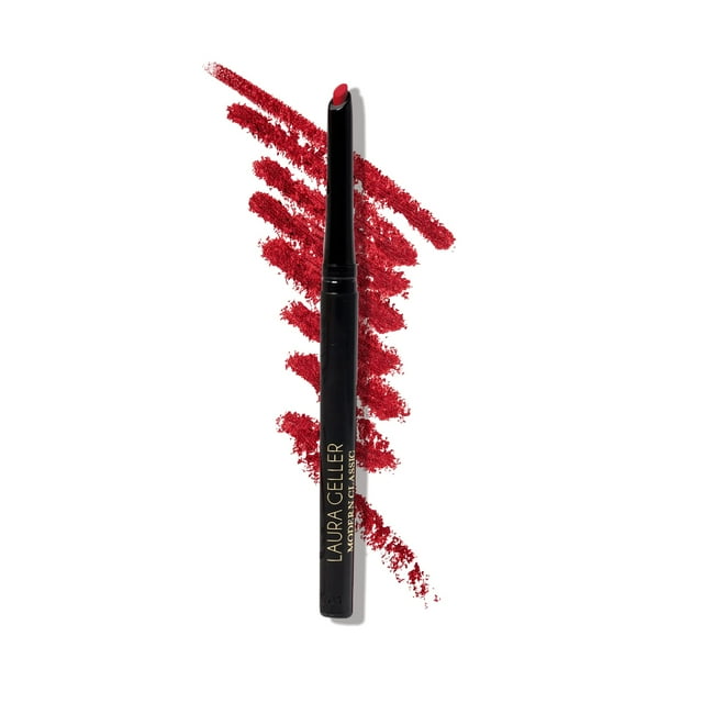 LAURA GELLER NEW YORK Delineador de labios clásico moderno Delineador de labios lujoso y cremoso de larga duración que evita que se desvanezca y se desvanezca Ritzy Red