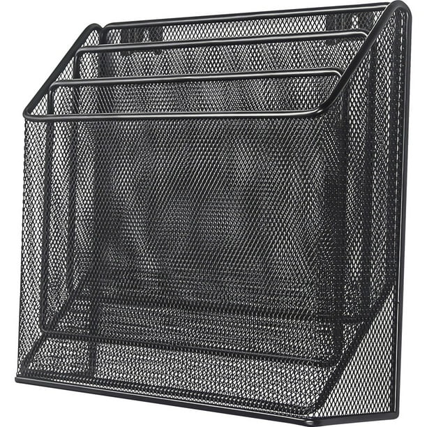Lorell Mesh Desktop Organizer - 3 Tier(s) - 11.4