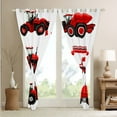 thumbnail image 3 of Cute Red Truck 30%-50% Blackout Curtains,Cartoon Excavator Vans Curtains,Vehicle Theme Thermal Curtains & Drapes,Kawaii Lorry Print Window Curtains,2 Panels,2 Panels,(42Wx63L), 3 of 6
