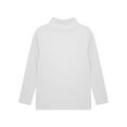 thumbnail image 4 of YIZYIF Kids Girls Long Sleeve Thermal Tops Mock Neck Pullover Base Layer Warm Undershirt White 5-6, 4 of 6