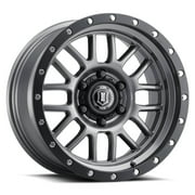 17x8.5 Icon Alloys Alpha Gunmetal Wheel 6x135 (6mm) Fits select: 2004-2023 FORD F150, 2014-2023 FORD EXPEDITION