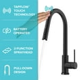 thumbnail image 3 of Kraus Oletto Contemporary Single-HandleTouch Kitchen Sink Faucet with Pull Down Sprayer in Matte Black, 3 of 18