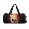 thumbnail image 2 of KLL Satanic Skull Duffle Bag For Men Women Sport Gym Fitness Tote Travel Training Workout Basketball Football Weekender, 2 of 8
