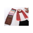 thumbnail image 6 of Women's Floral Vintage Scarf, Retro Silky Lightweight Sunscreen Neckerchief Head Wrap Scarves for Summer One Size Watermelon red, 6 of 6