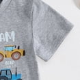 thumbnail image 7 of WUANDIXFA Boys Short Sleeve T-Shirt Dinosaur Cute Kids for 18 24 Months 2T3T4T5T6T Cotton Tees Crewneck Tops Basic Shirts,Grey,18-24 Months, 7 of 7