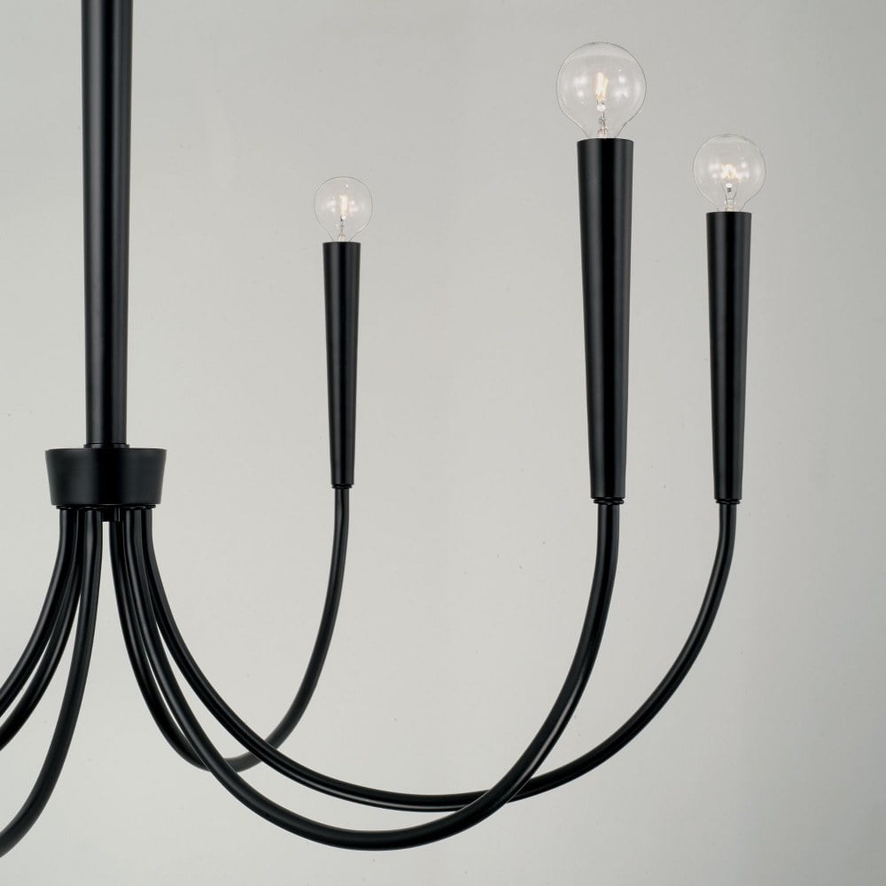 6 Light Chandelier In Modern Style-30.75 Inches Tall And 33 Inches Wide-Aged Brass Finish    -Traditional Installation Capital Lighting 445961Ad