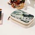 thumbnail image 7 of Cartoon Snow Scenery Velvet Portable Jewelry Organizer Box with Removable Compartment - Earring Holder and Gift Jewelry Box, 7 of 7