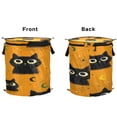 thumbnail image 2 of 50L Large Capacity Foldable Elastic Storage Basket Laundry Basket Repeating Pattern Of Big-eyed Cat, 2 of 7