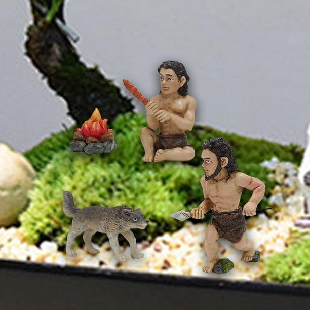 Figura en miniatura de hombre , estatua de jardín, decoración de escritorio de resina, escultura de para jardín de hadas DIY
