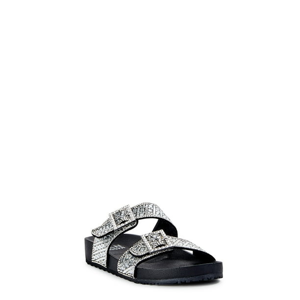 Madden NYC Women's Casual Embellished Footbed Sandals