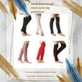 thumbnail image 4 of Calcetines cálidos Minnieouse hasta la rodilla con botones para mujer Gris oscuro, 4 of 6