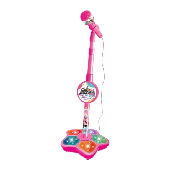Juguete de micrófono para música con funcionamiento intermitente, juguetes musicales para máquina para niños Rojo