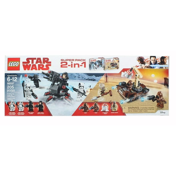 Star Wars Super Pack 2-in-1 Set LEGO 66597 Tatooine & First Order Specialists - Walmart.com 