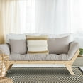 thumbnail image 4 of Ox Bay Textured Geometric 20 in. Square Tan Natural Throw Pillow, Count per Pack 1, 4 of 9