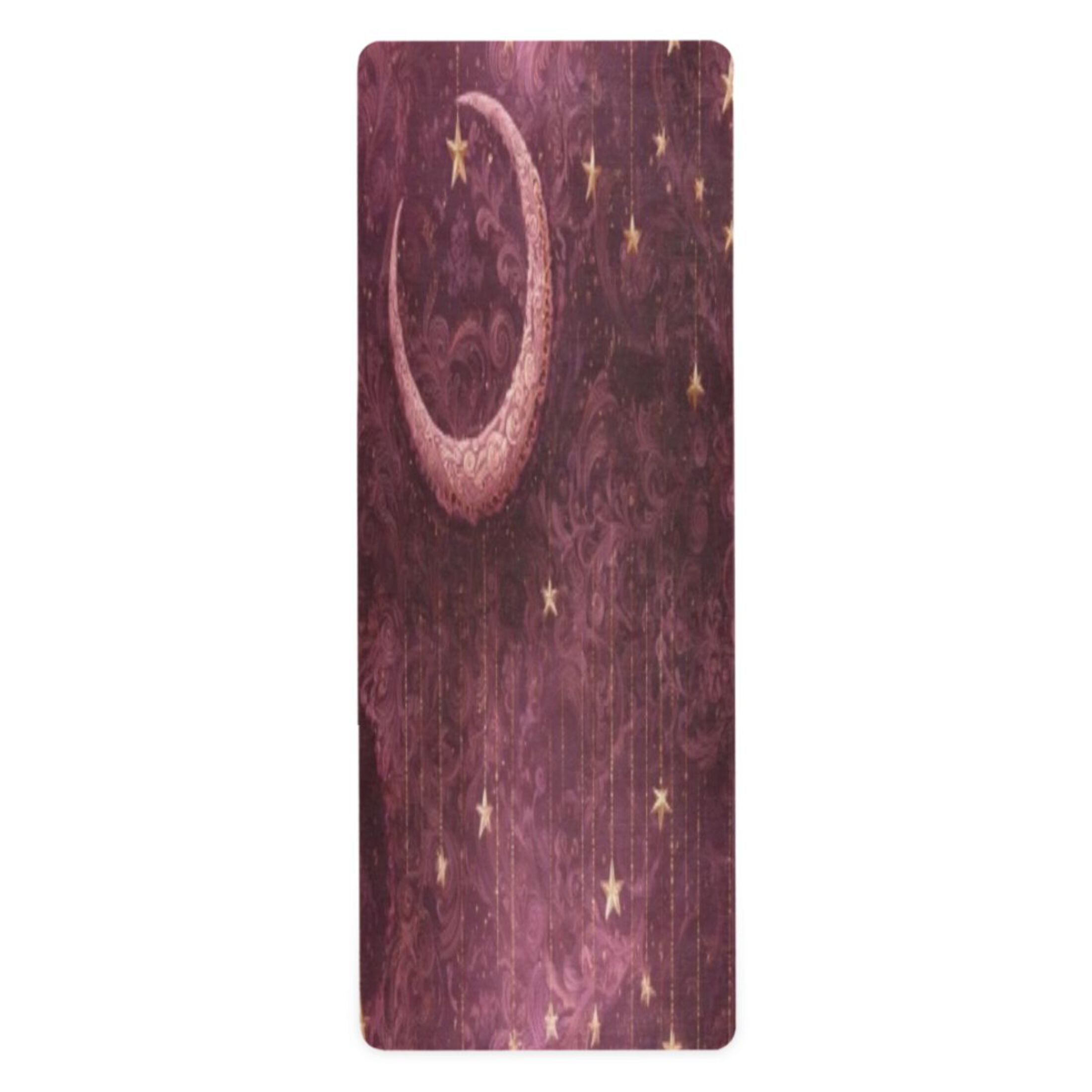 BZSMCE Yoga Mat Women Fitness Mat Celestial Moon and Star Pattern