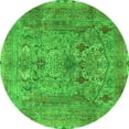 thumbnail image 1 of Ahgly Company Indoor Round Persian Green Traditional Area Rugs, 5' Round, 1 of 1