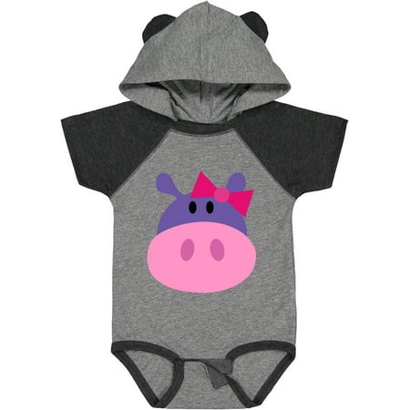 

Inktastic Girl Hippo Gift Baby Girl Bodysuit