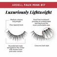 thumbnail image 3 of Ardell Faux Mink Lashes False Eyelashes 817 - Natural Look, Dramatic Volume, Comfortable Wear Strip Lashes, 4 Pairs X 2 Pack - Pack Of 1, 3 of 3