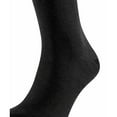 thumbnail image 2 of Falke Men's Socks - Airport, Knee-Highs, Cord Wool, Plain Colours Black 45-46 (Uk 10-11), 2 of 5