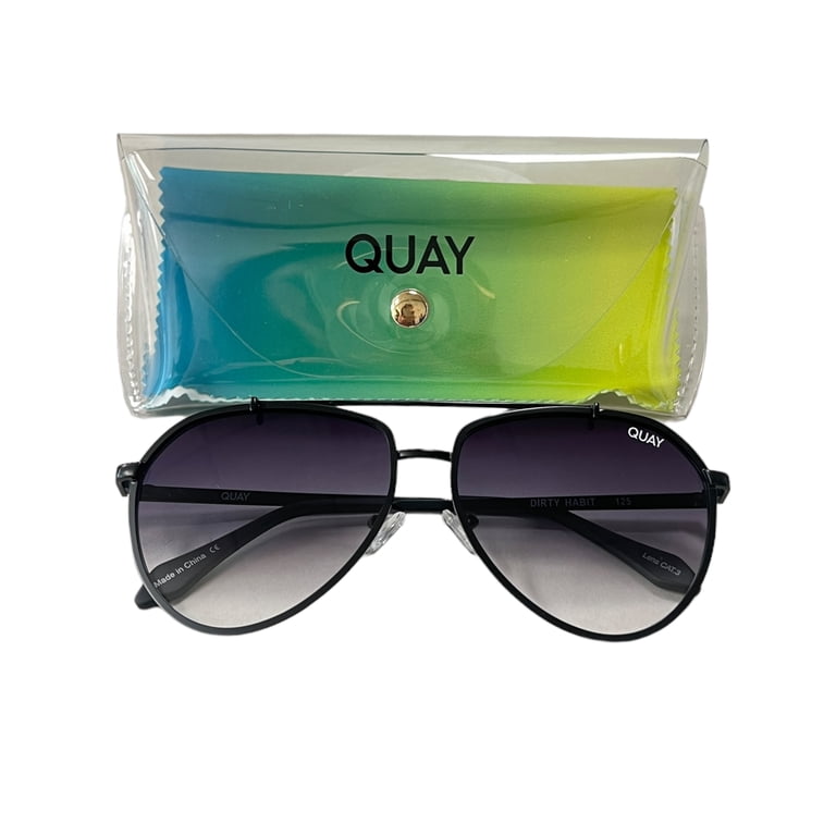 Quay Australia Dirty Habit Sunglasses Black Fade Oversized  display picture 1