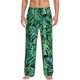 thumbnail image 1 of Balery Monstera Leaves Pantalones de pijama para hombre, pijama ultraligero, pantalón de descanso-Medium, 1 of 6
